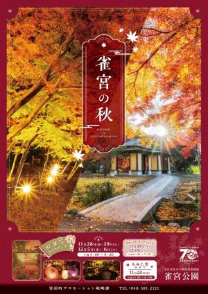 雀宮公園紅葉ライトアップ