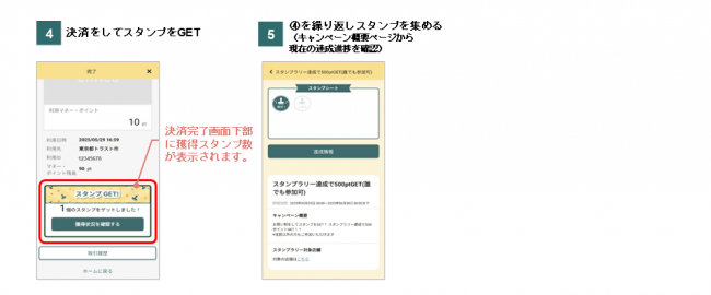スタンプラリー参加方法　その2