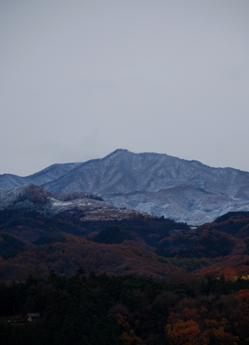 山々の雪化粧