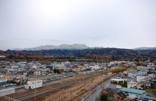 山々の雪化粧