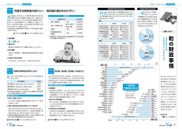 広報よりい　令和元年６月号８～９ページ画像