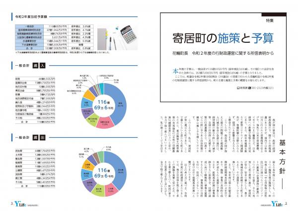 広報よりい　令和２年４月号２・３ページ画像