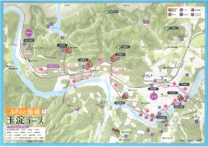 玉淀コースの地図面の画像