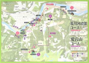 愛宕山コースの地図面の画像