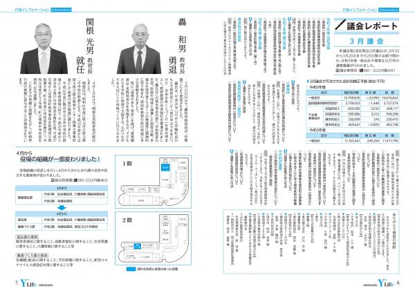 広報よりい　令和３年４月号６・７ページ