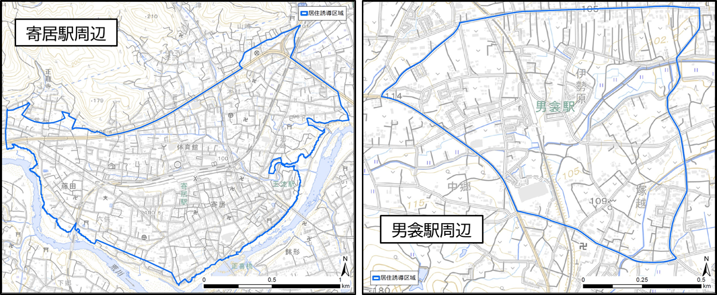 居住誘導区域図