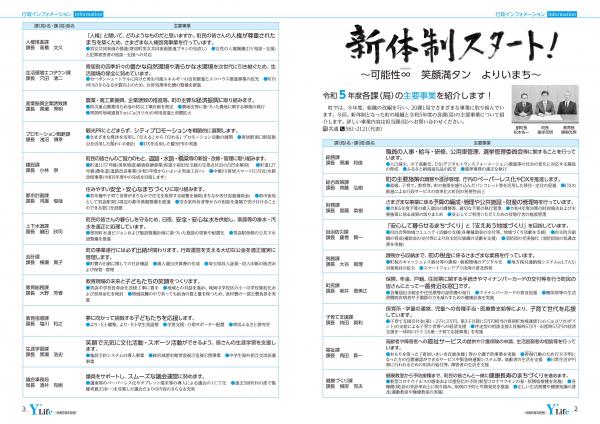 広報よりい　令和５年５月号２・３ページ